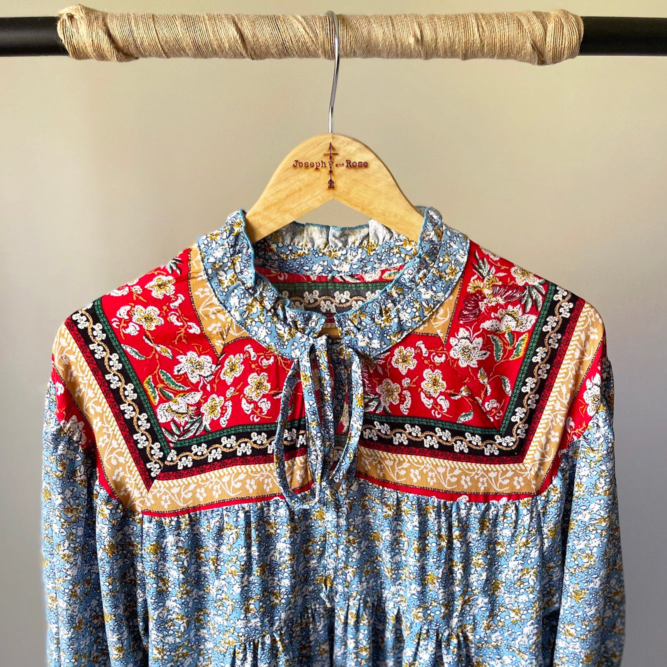 "SARAH" Blue Boho Dress | Boho Fashion and Accessories