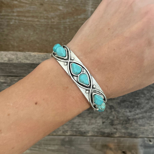 Natural Stone Boho Stacking Bracelet Style F | Boho Accessories