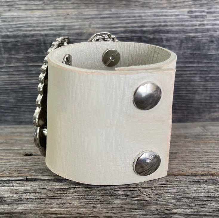 MADE TO ORDER - Angel's II Wings Leather Bracelet