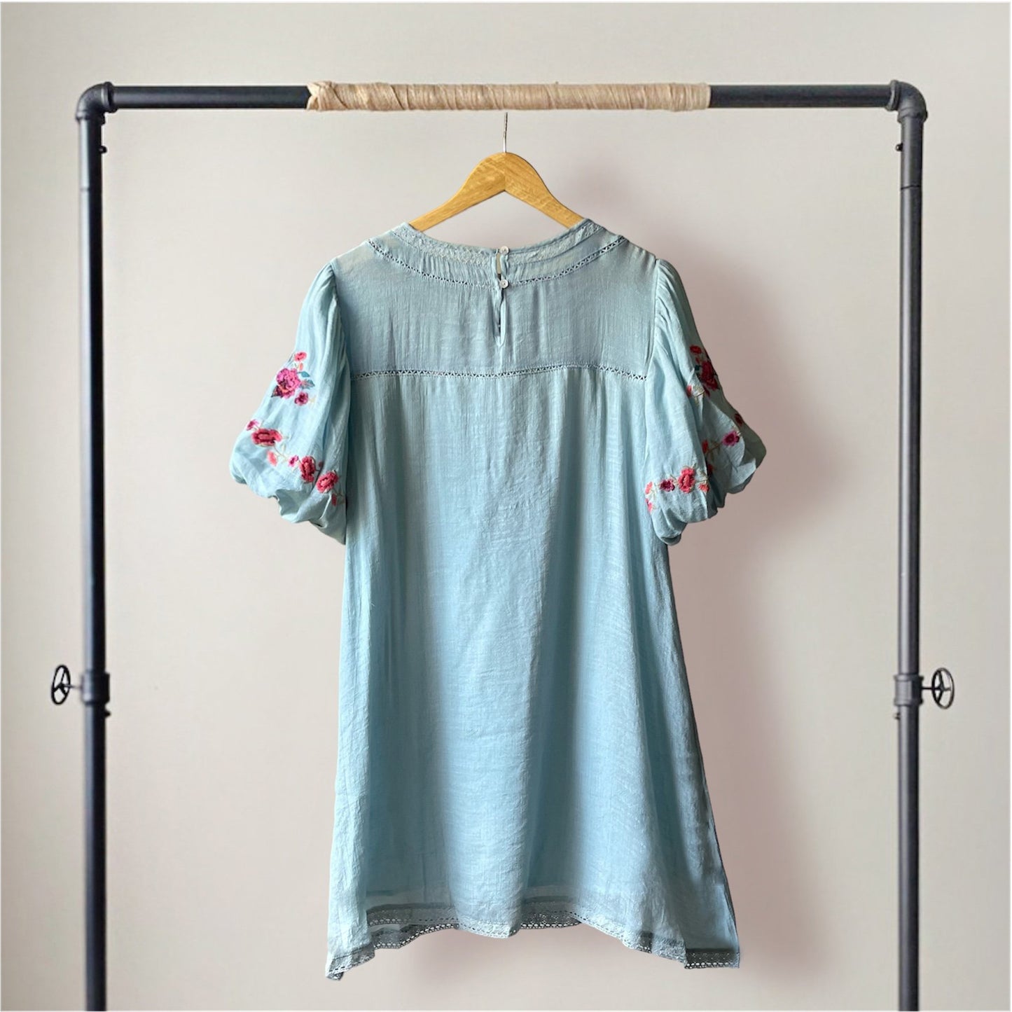 "COTTON CANDY" Dusty Blue Boho Dress | Boho Fashion and Accessories