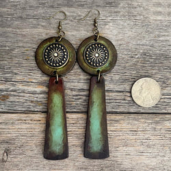 MADE TO ORDER - Long Drop Pendulo Leather Earrings | Boho Accessories