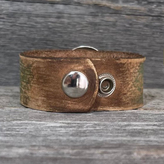 MADE TO ORDER - Cross Concho and Swarovski Rivets Bracelet