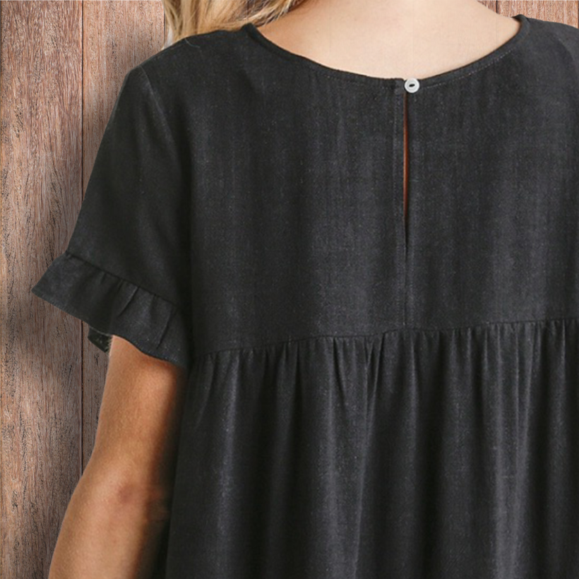 "ANNA” Black Boho Dress | Boho Fashion and Accessories