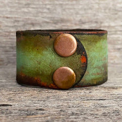 MADE TO ORDER - Distressed Turquoise and Brown Bracelet | Boho Accessories