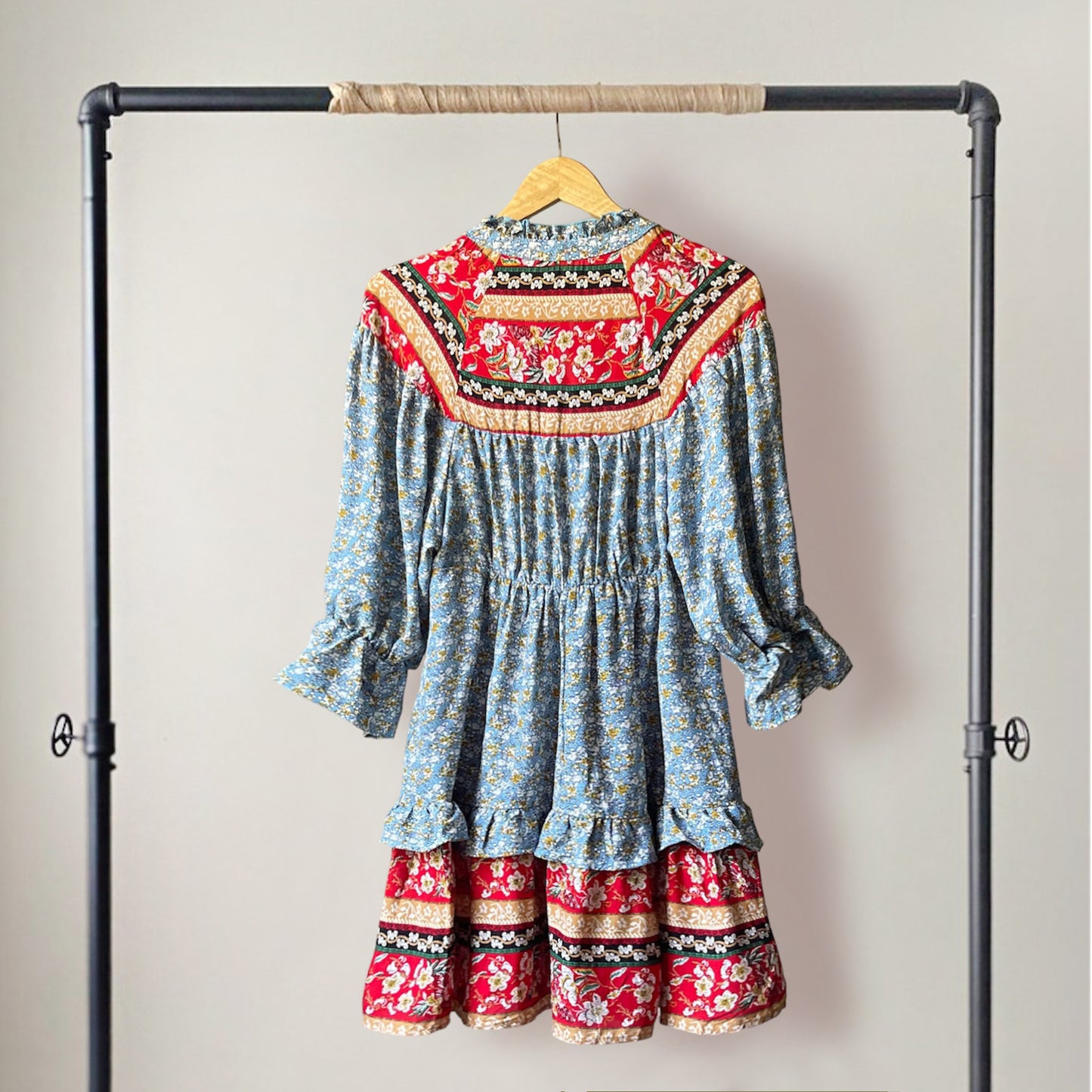 "SARAH" Blue Boho Dress | Boho Fashion and Accessories