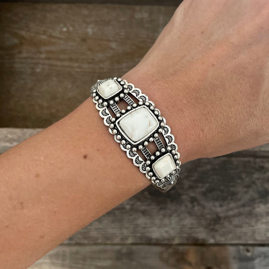 Natural Stone Boho Stacking Bracelet Style M | Boho Style