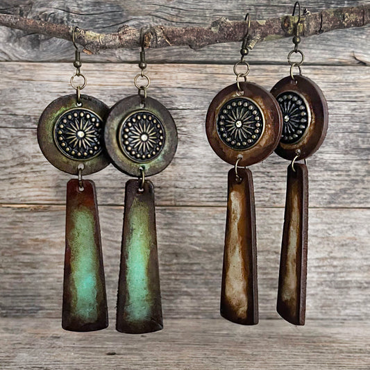 MADE TO ORDER - Long Drop Pendulo Leather Earrings | Boho Accessories