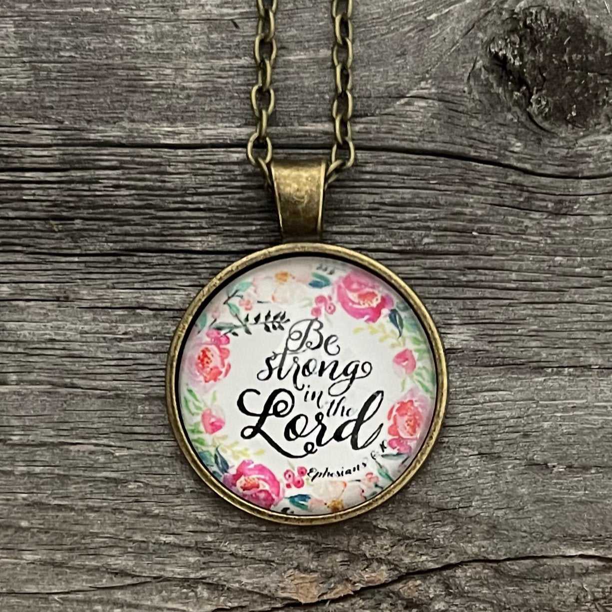 Bible Verse Pendant Necklace