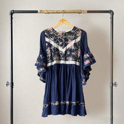 "DEEP LOVE”Navy Blue Boho Dress | Boho Fashion and Accessories