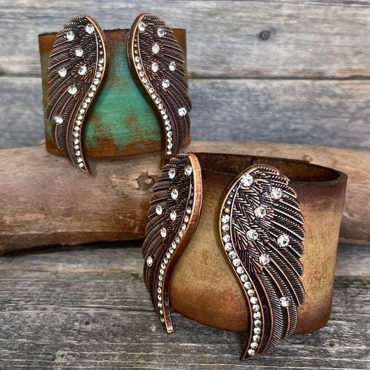 MADE TO ORDER - Angel's Wings Leather Bracelet