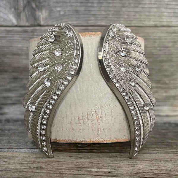 MADE TO ORDER - Angel's II Wings Leather Bracelet
