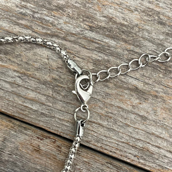 MADE TO ORDER - Leather Heart Swarovski Crystals Pendant Necklace