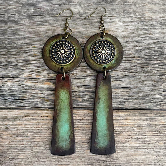 MADE TO ORDER - Long Drop Pendulo Leather Earrings | Boho Accessories