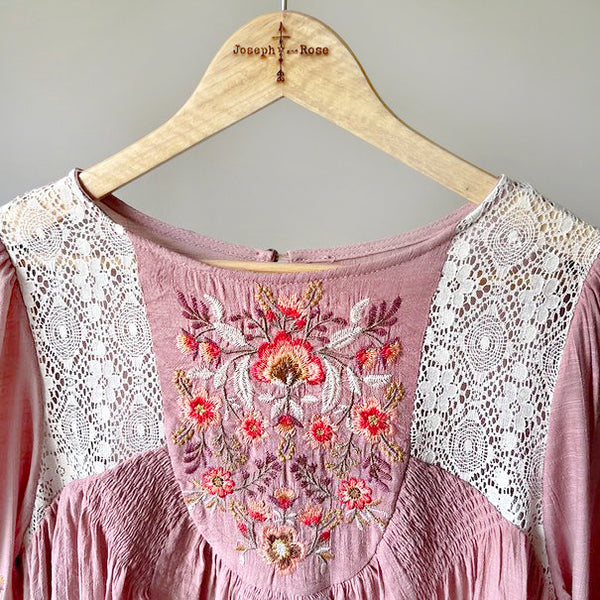 "PINK SUNSET" Pale Pink Boho Dress | Boho Fashion and Accessories