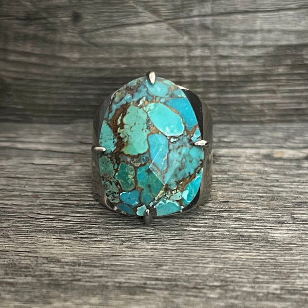 Turquoise Smooth Cooper Ring | Boho Accessories