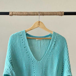 “THE BLOSSOM” LIGHTWEIGHT, LONG COTTON BLEND SWEATER