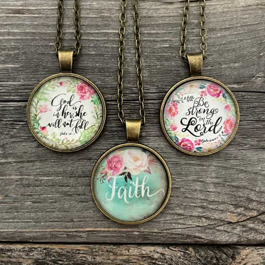 Bible Verse Pendant Necklace