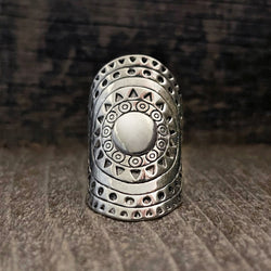 Sun Mandala Long Boho Ring | Boho Accessories