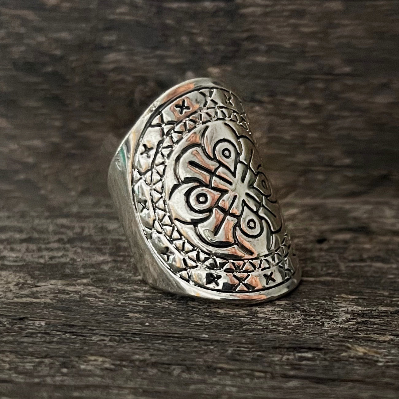 Tribal Flower Mandala Boho Ring | Boho Accessories